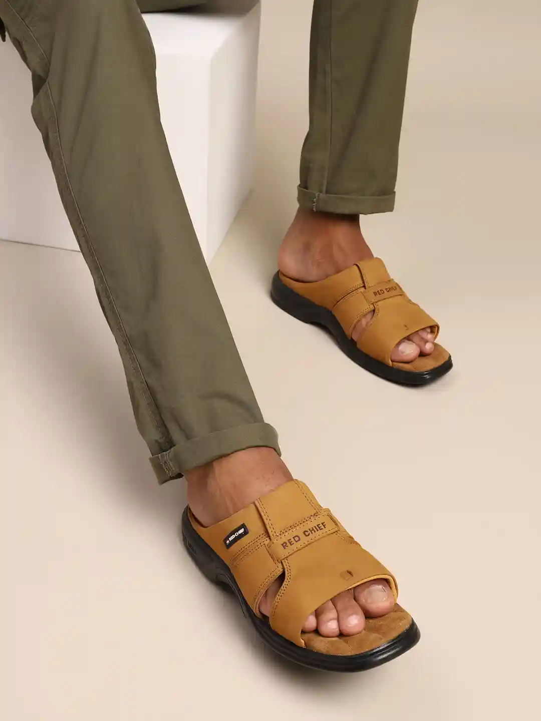 Leather Sandals Red Chief Slippers For Men Buy Red Chief Men Rust