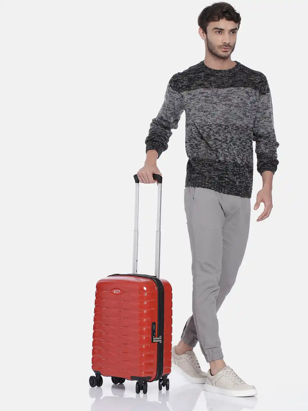 Buy VIP Red Small FOXTROT Trolley Suitcase Trolley Bag for
