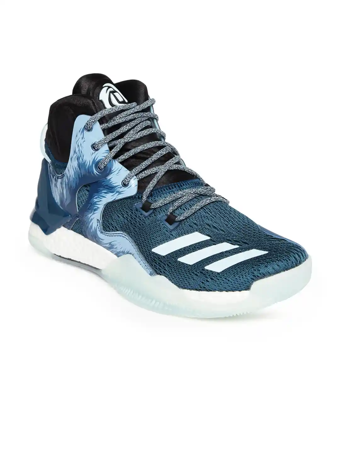 Buy ADIDAS Men Blue Printed D Rose Basketball Shoes Sports