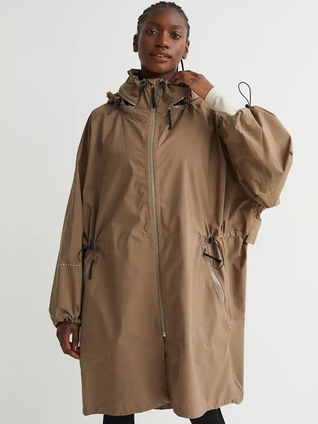 Buy H&M Women Beige Packable Commuter Jacket Jackets for Women