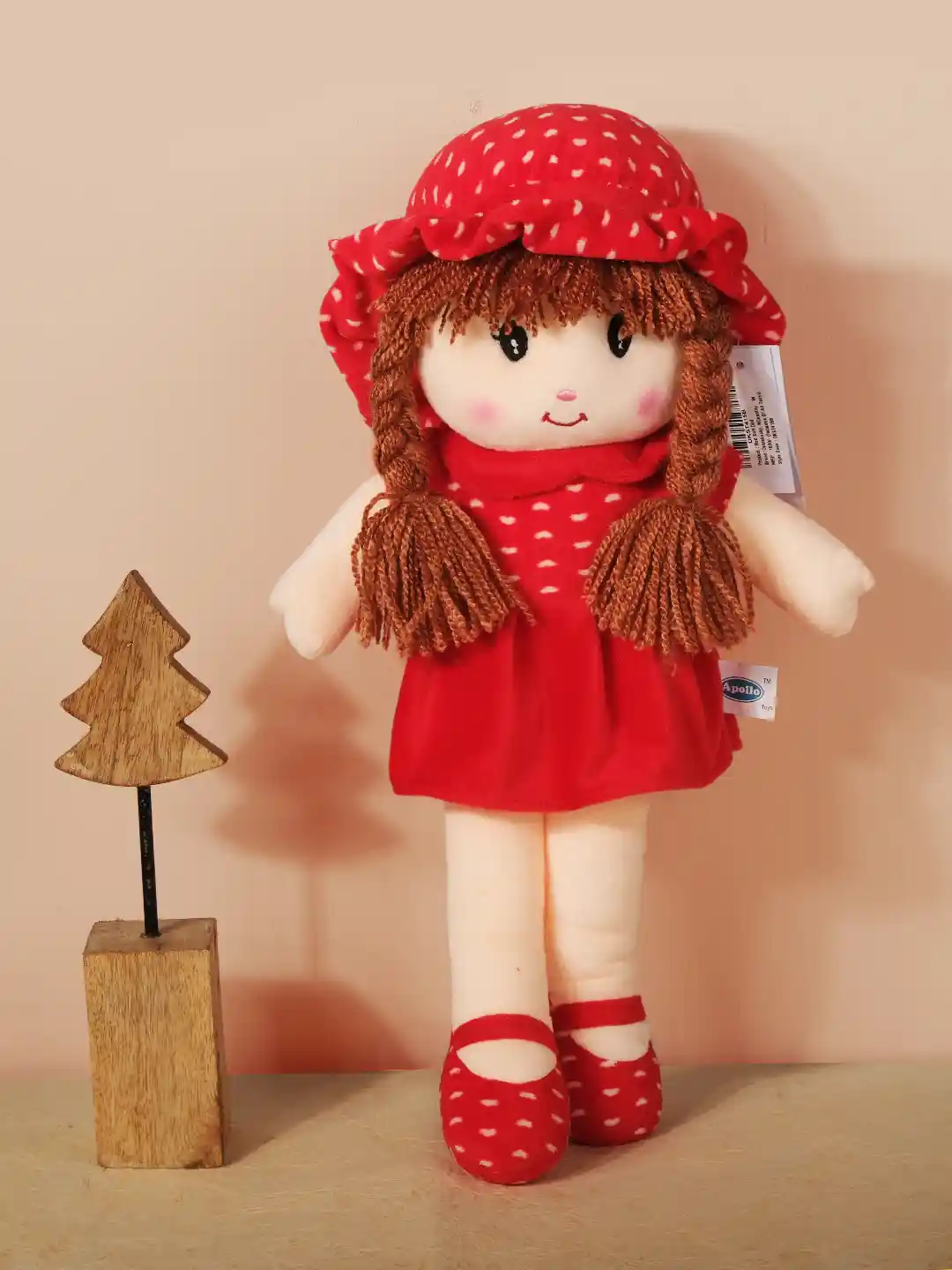 Baby Doll Cricket Doll Boy DukieKooky Kids Red Soft Doll
