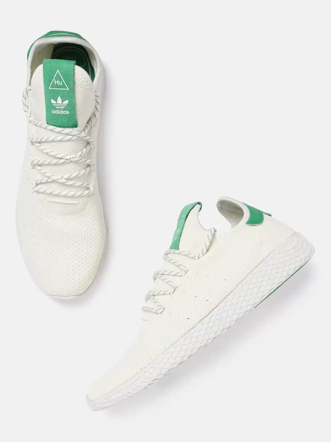 Buy ADIDAS Originals Men Off-White Green Tennis Hu Woven