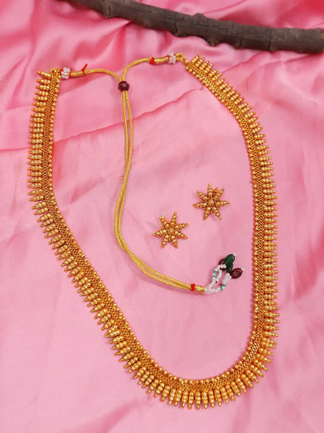 Buy Crunchy Fashion Gold-Plated Rani Haar Antique Jewellery Set