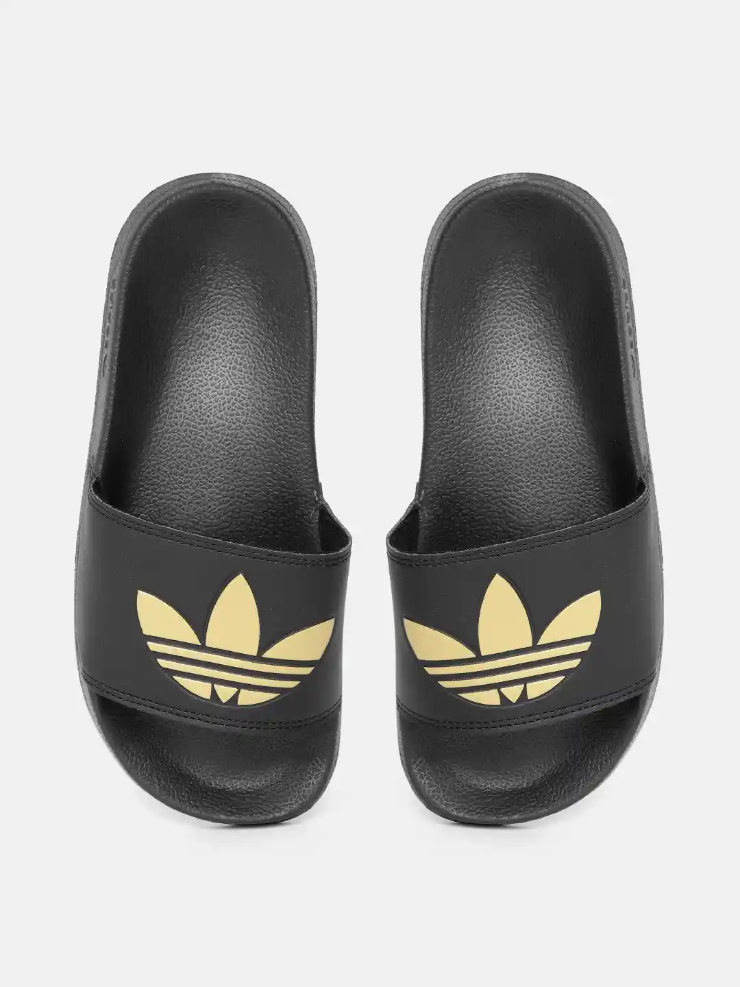 Buy ADIDAS Originals Women Black Gold-Toned Adilette Lite Sliders