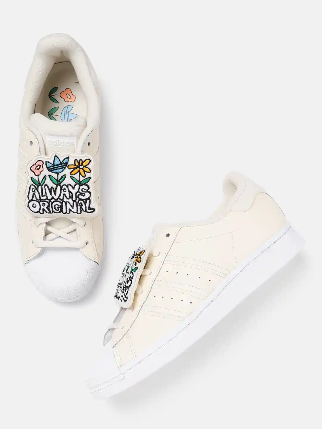 Buy ADIDAS Originals Women Cream-Coloured White Leather