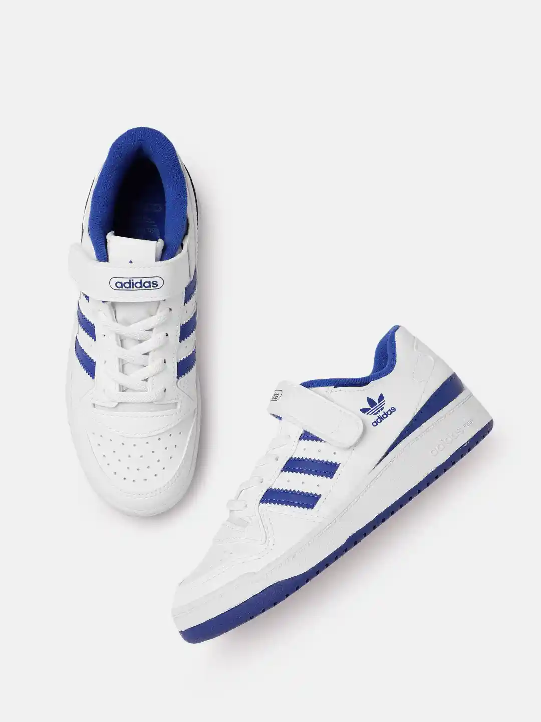 Buy ADIDAS Originals Kids White Perforated Forum Low Sneakers