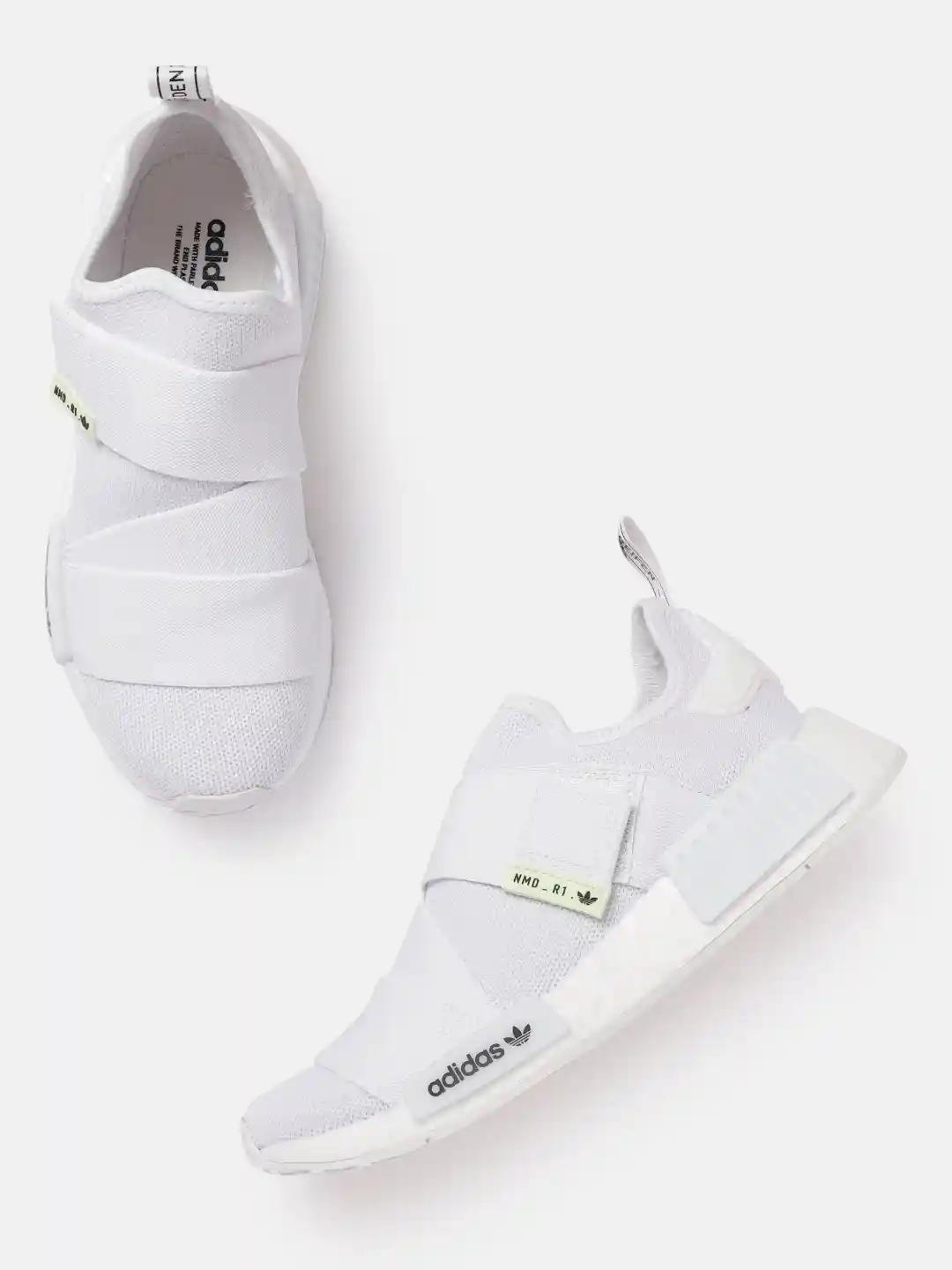 Buy ADIDAS Originals Women White Woven Design NMD_R1 Slip-On