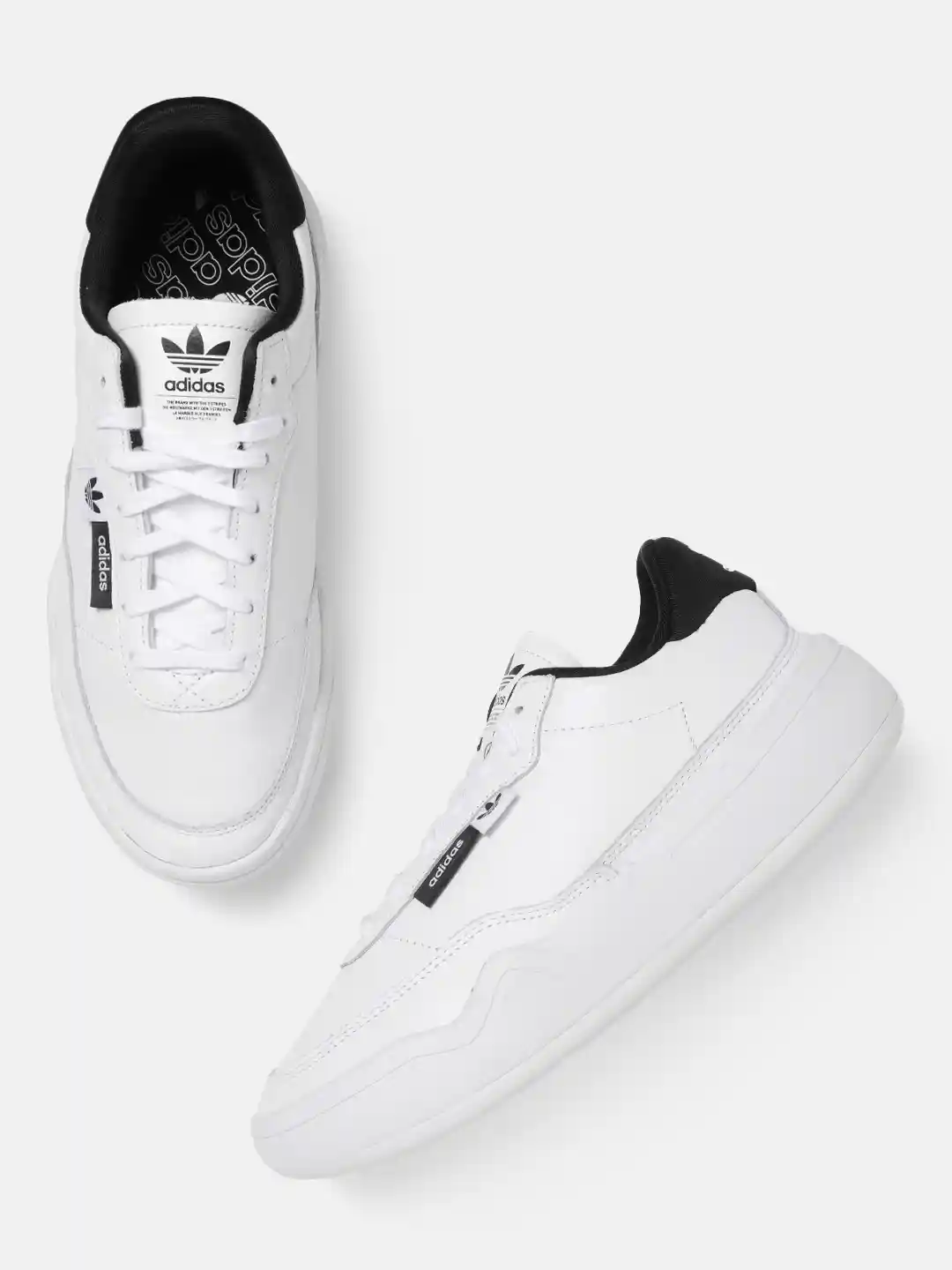 Buy ADIDAS Originals Women White Black Solid Memory Foam Leather