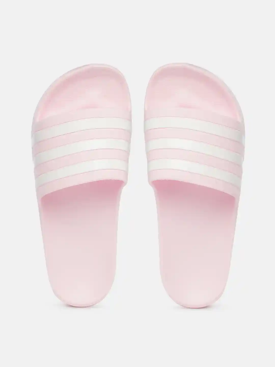 Buy ADIDAS Women Pink White Striped Adilette Aqua Sliders Flip