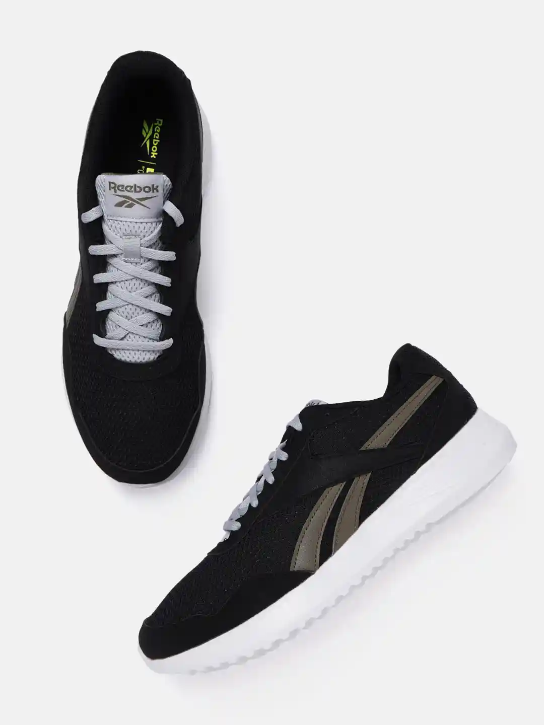 Buy Reebok Men Black Woven Design Energen Lite Running Shoes