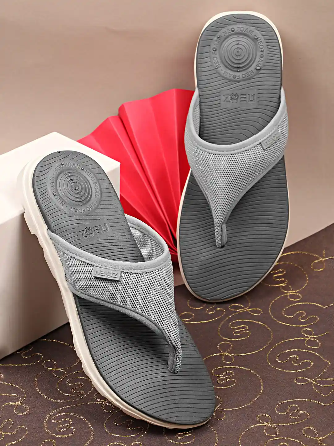 NEOZ Women Levirex Lightweight Arch Support Durable Anti-Skid Comfortable  Flip Flops