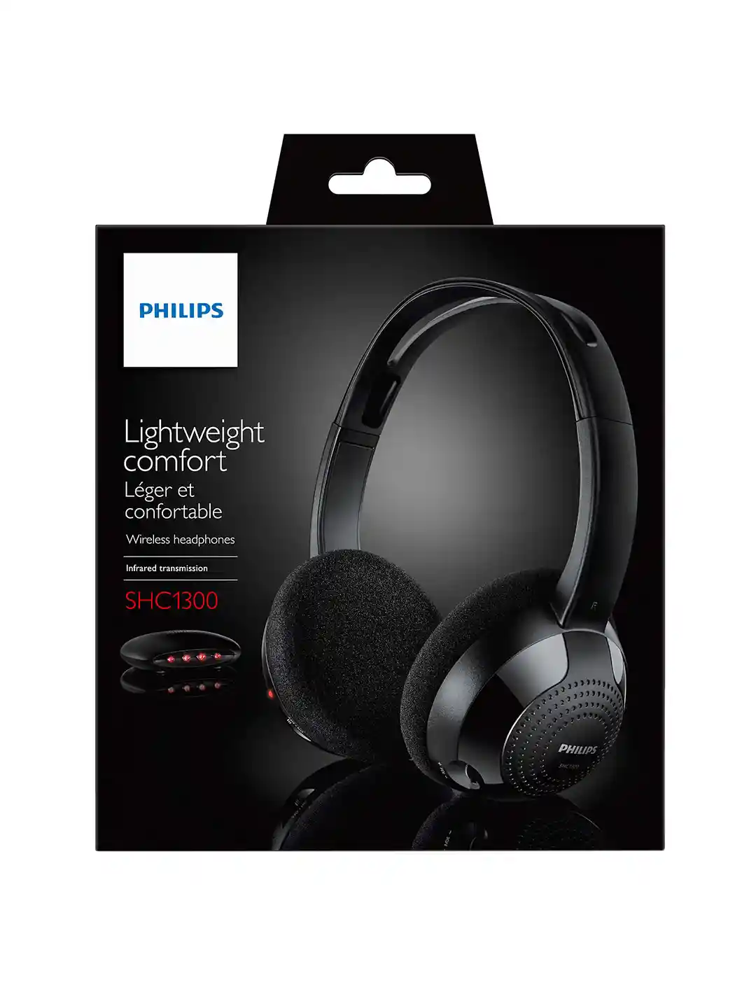 Buy Philips Black Over-Ear Wireless Headphones SHC1300/94