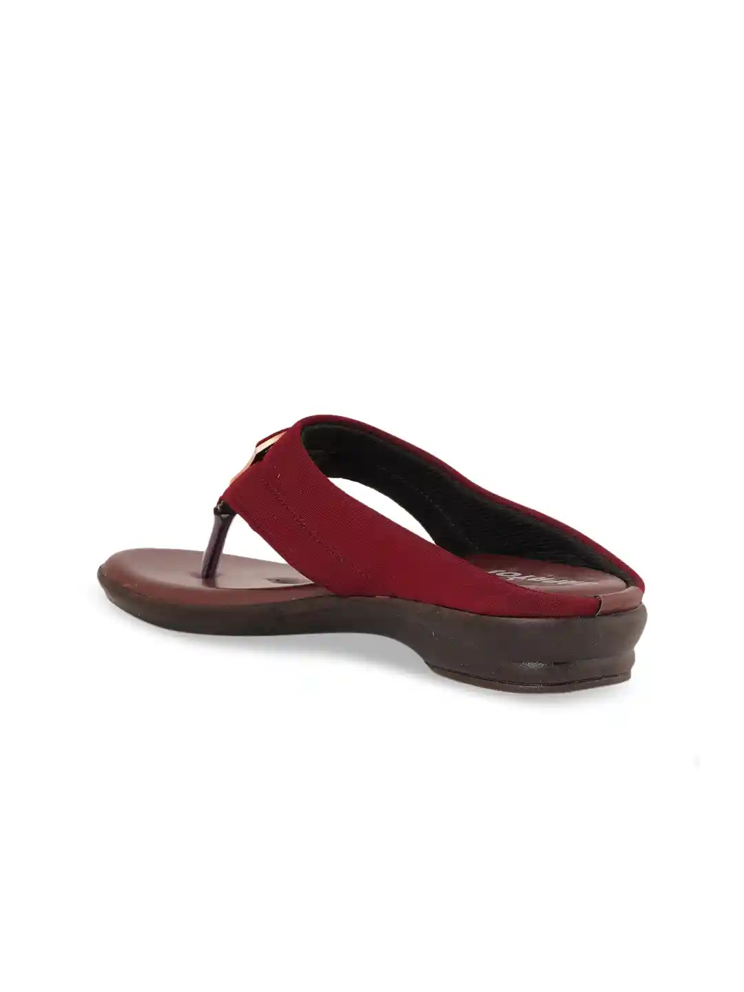 Buy Walkfree Maroon Comfort Sandals Heels for Women 16570790