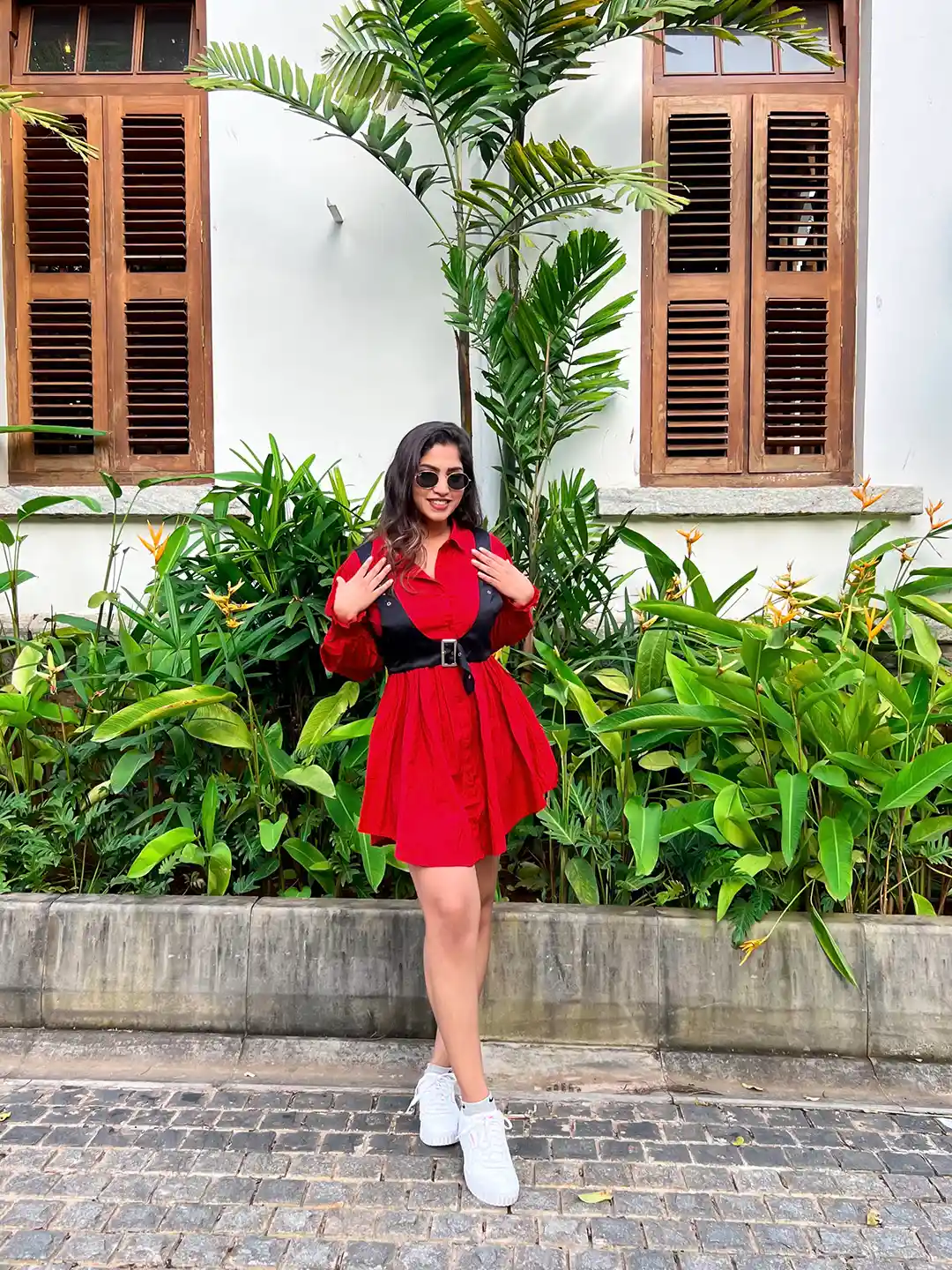 Buy STREET Women Red Solid Shirt Dress Dresses for Women