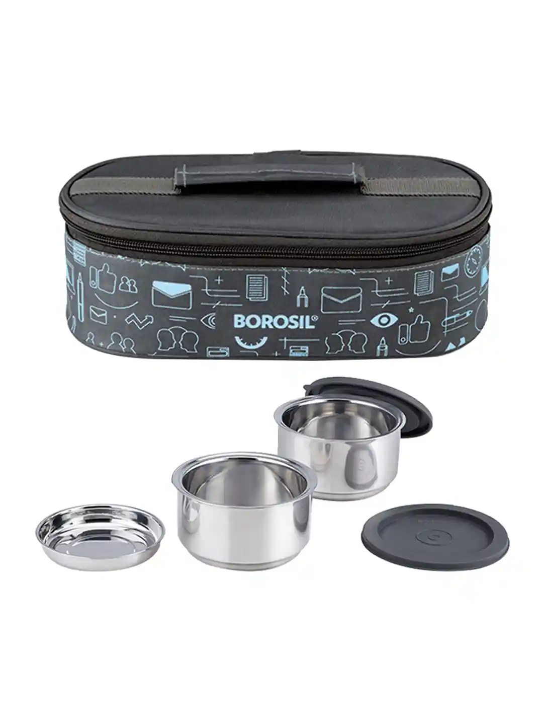 Buy BOROSIL Silver-Toned Carry Fresh Stainless Steel Insulated