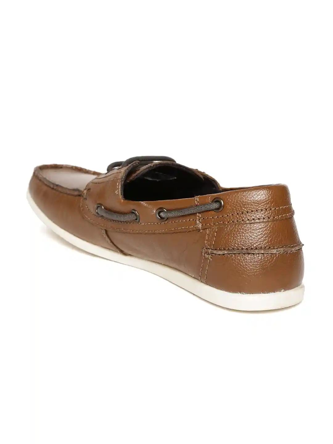 Buy Red Tape Men Tan Brown Leather Boat Shoes Casual Shoes for