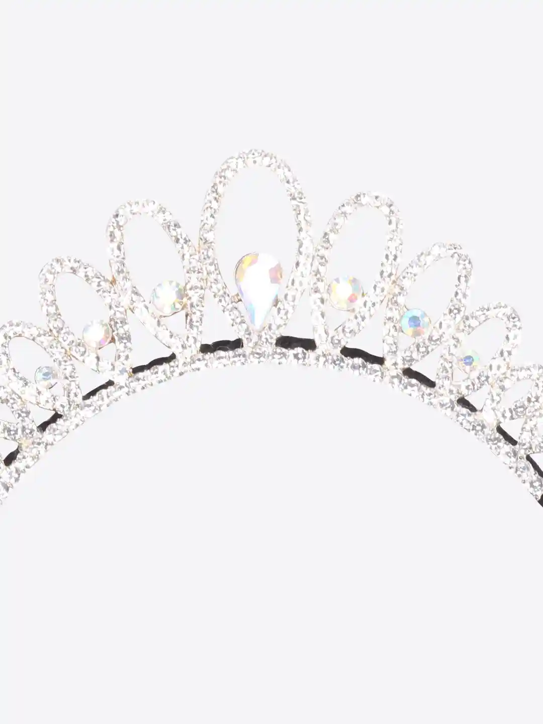 Buy CUTECUMBER Girls Black Embellished Crown Hair Band Hair