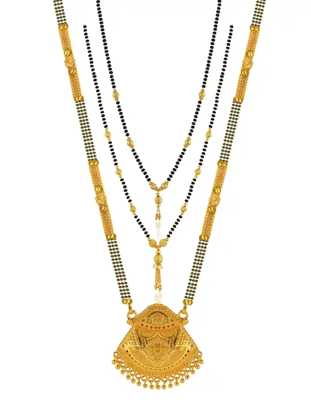 Buy Brandsoon Woman Set Of Multicolour One Gram Gold Mangalsutra