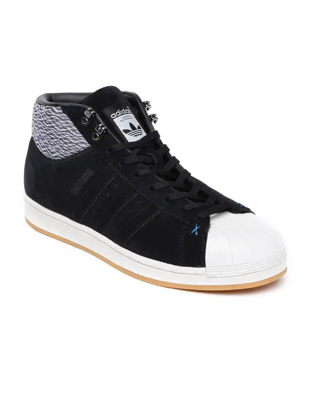 Buy ADIDAS Originals Men Black White Solid Mid-Top Pro Model BT
