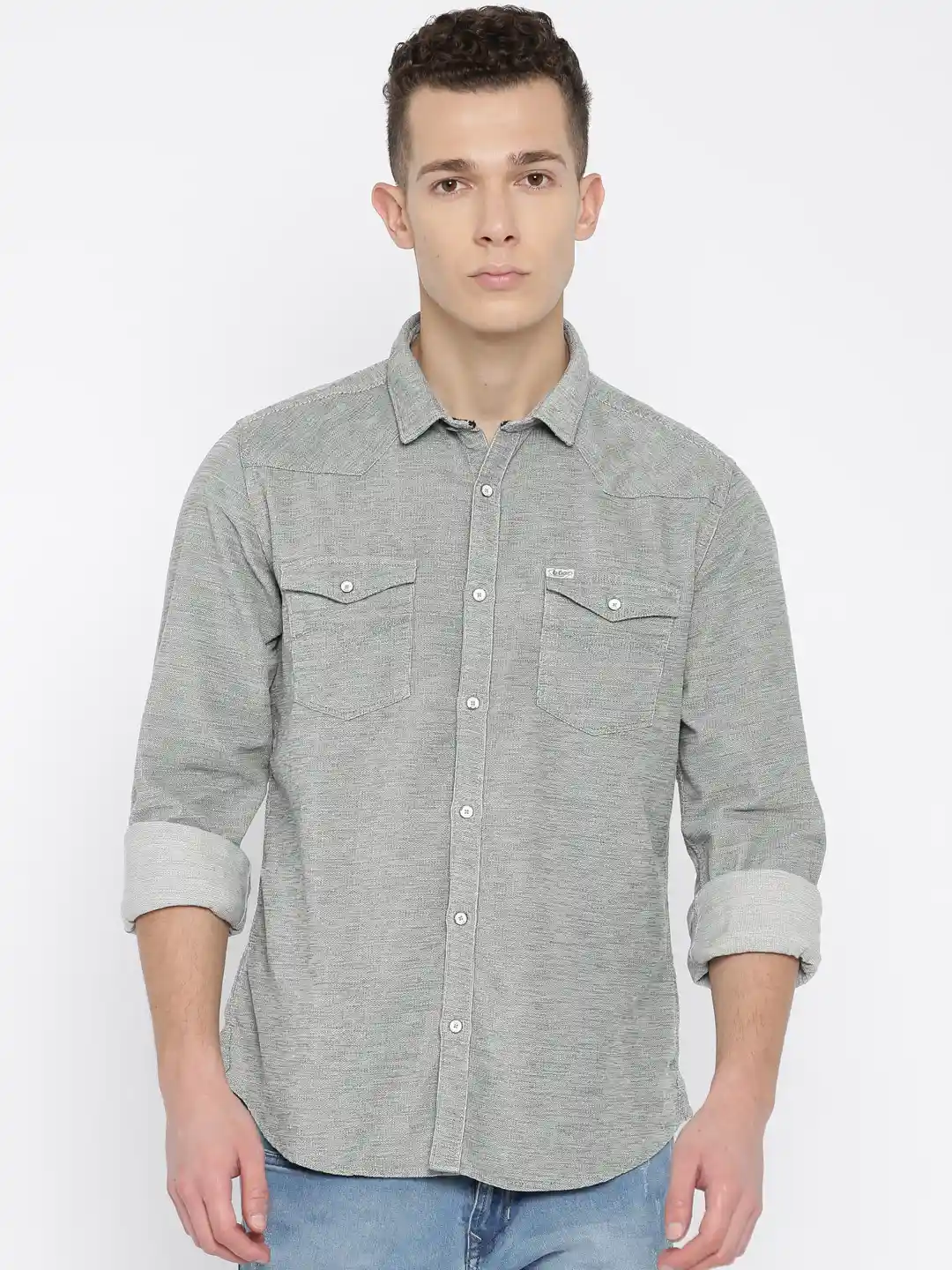 Myntra Lee Cooper Mens Denim Shirts Lee Cooper Casual Shirts Buy