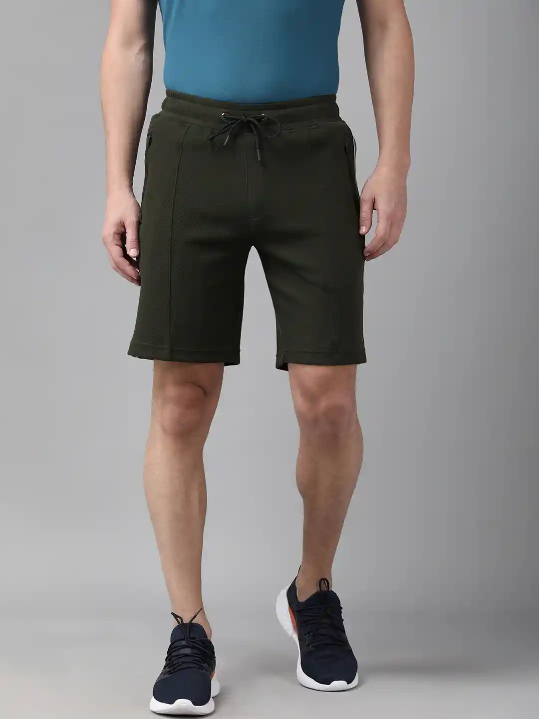 Van Heusen Innerwear Athleisure Men Breathable Zipper Pocket Knit Shorts