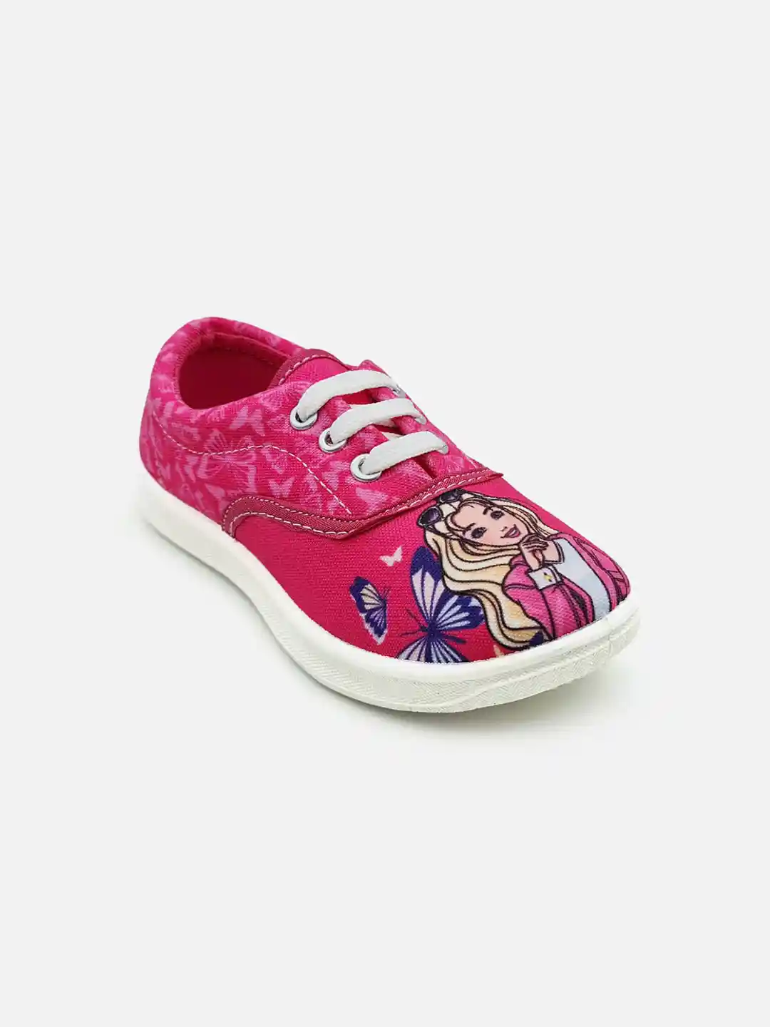 Buy Kids Ville Girls Pink Barbie Printed Sneakers Casual Shoes