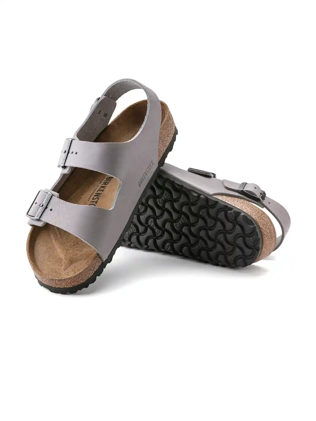 Buy Birkenstock Milano Stone Coin Regular Width Natural Leather