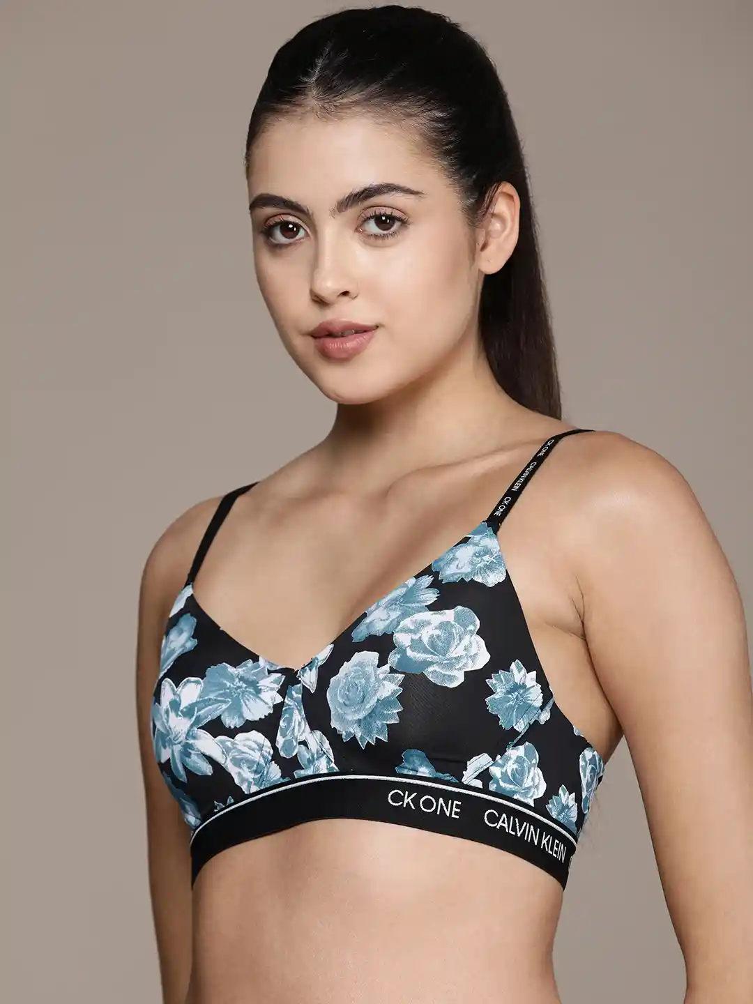 Buy Calvin Klein Underwear Blue Black Floral Printed Lightly