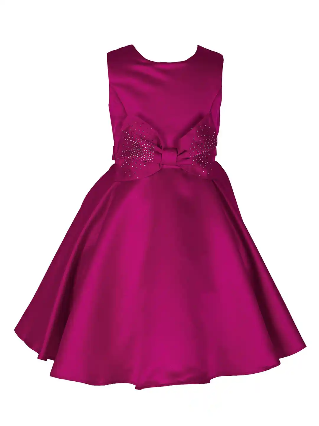 Buy Hopscotch Girls Purple Bow Embellished Party Dress Dresses