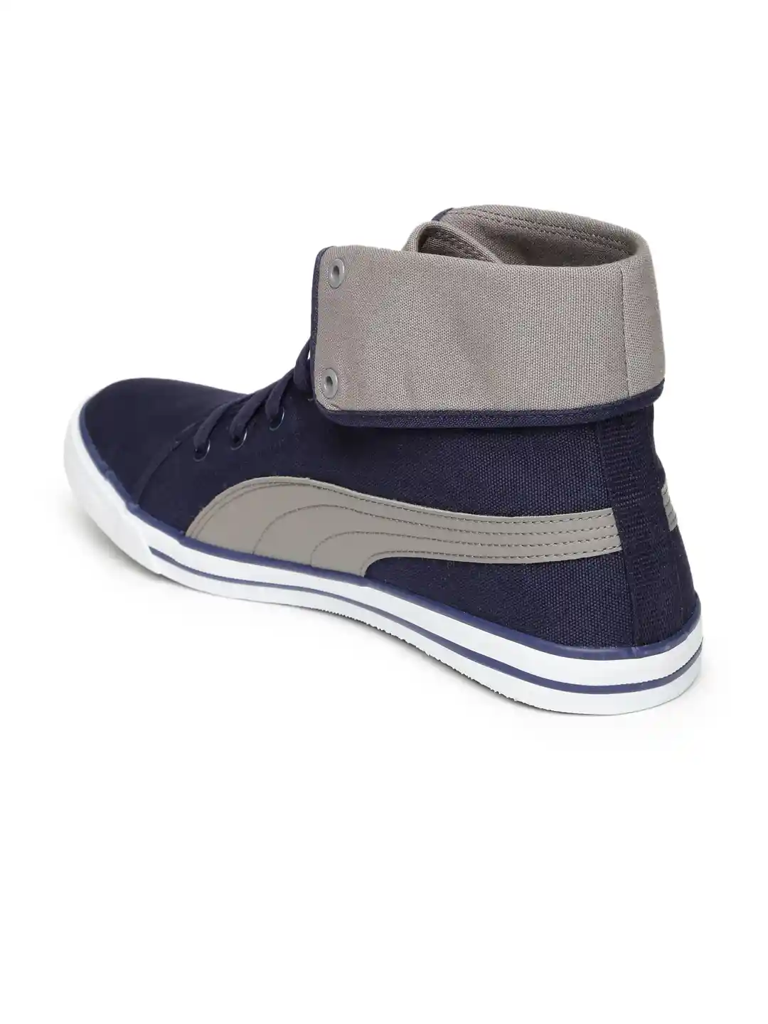 Buy Puma Men Navy Blue Colourblock High tops Sneakers Casual