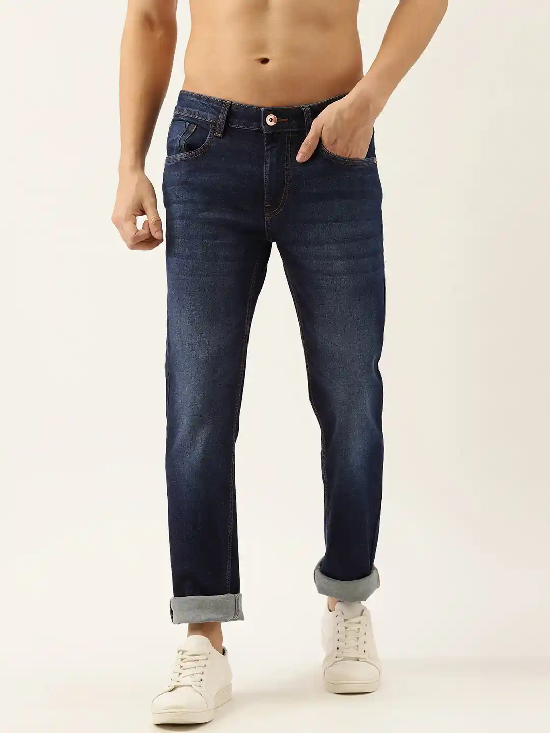 Buy Flying Machine Men Blue Jackson Slim Fit Light Fade Cotton