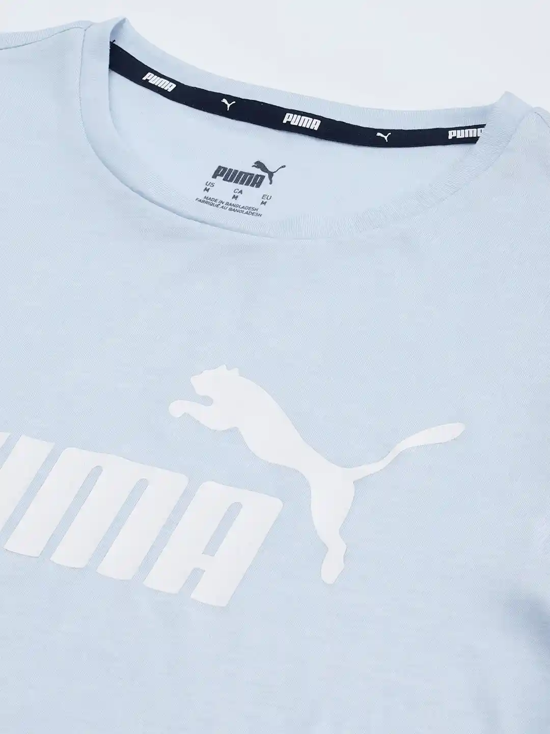Buy Puma Women Light Blue Brand Logo Printed Casual Sustainable T