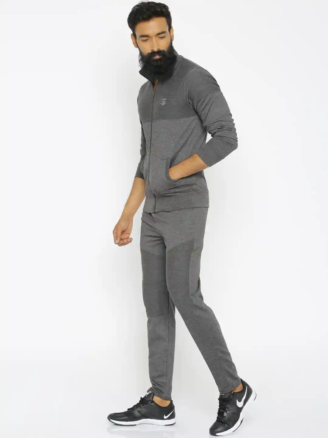 Buy FIFTY TWO Charcoal Grey Tracksuit Tracksuits for Men 1676514
