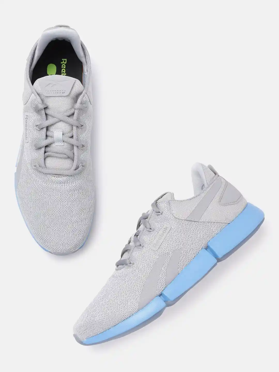 Buy Reebok Men Grey Blue Woven Design Dmx DailyFit Walking Shoes