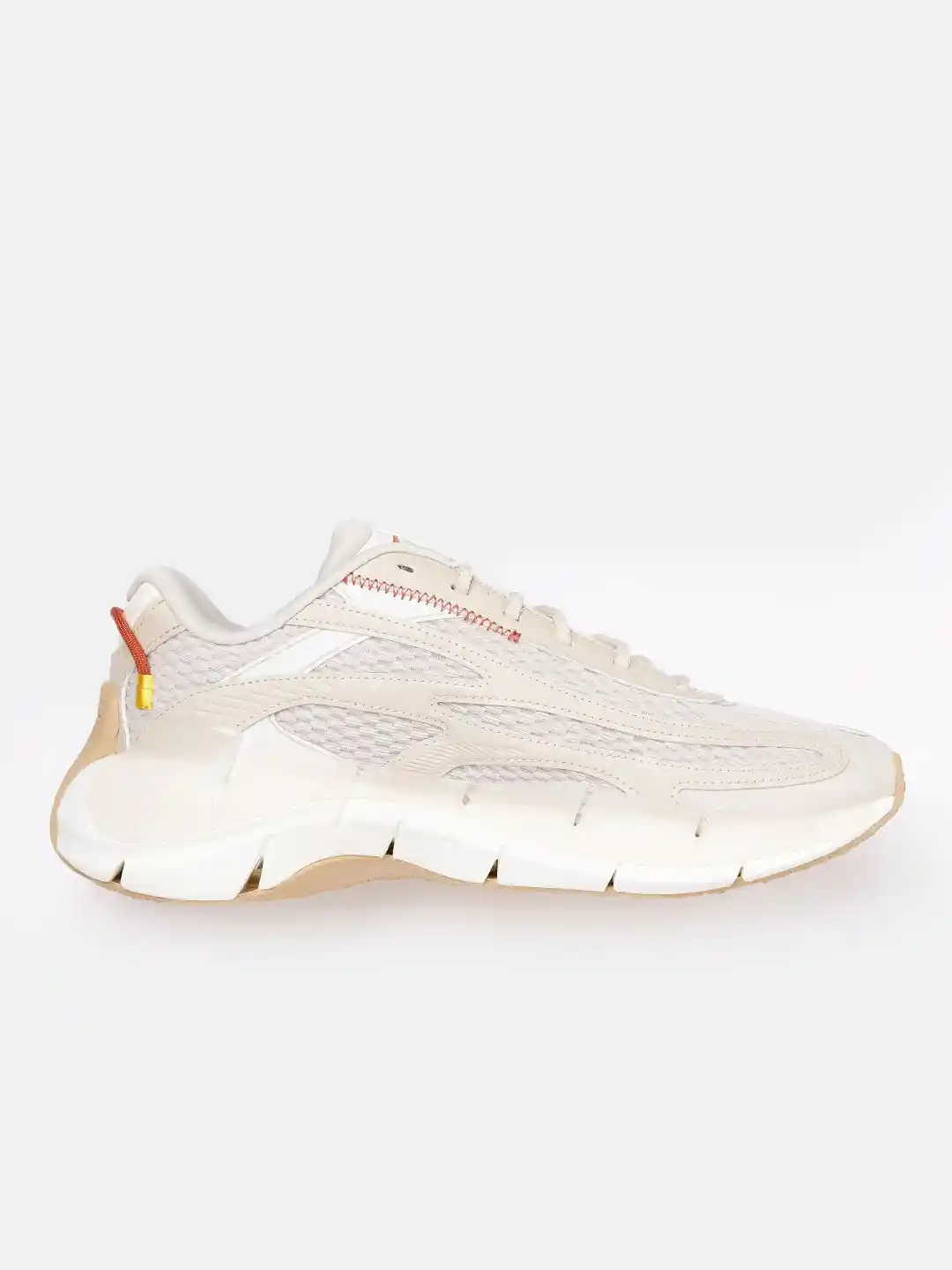 Buy Reebok Women Beige Woven Design Zig Kinetica Running Shoes