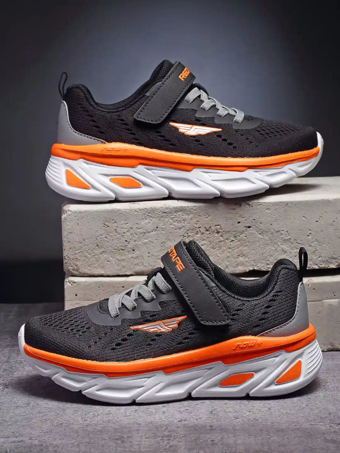 Redtape Shoes Velcro Tape Shoes Buy Red Tape Kids Black Orange