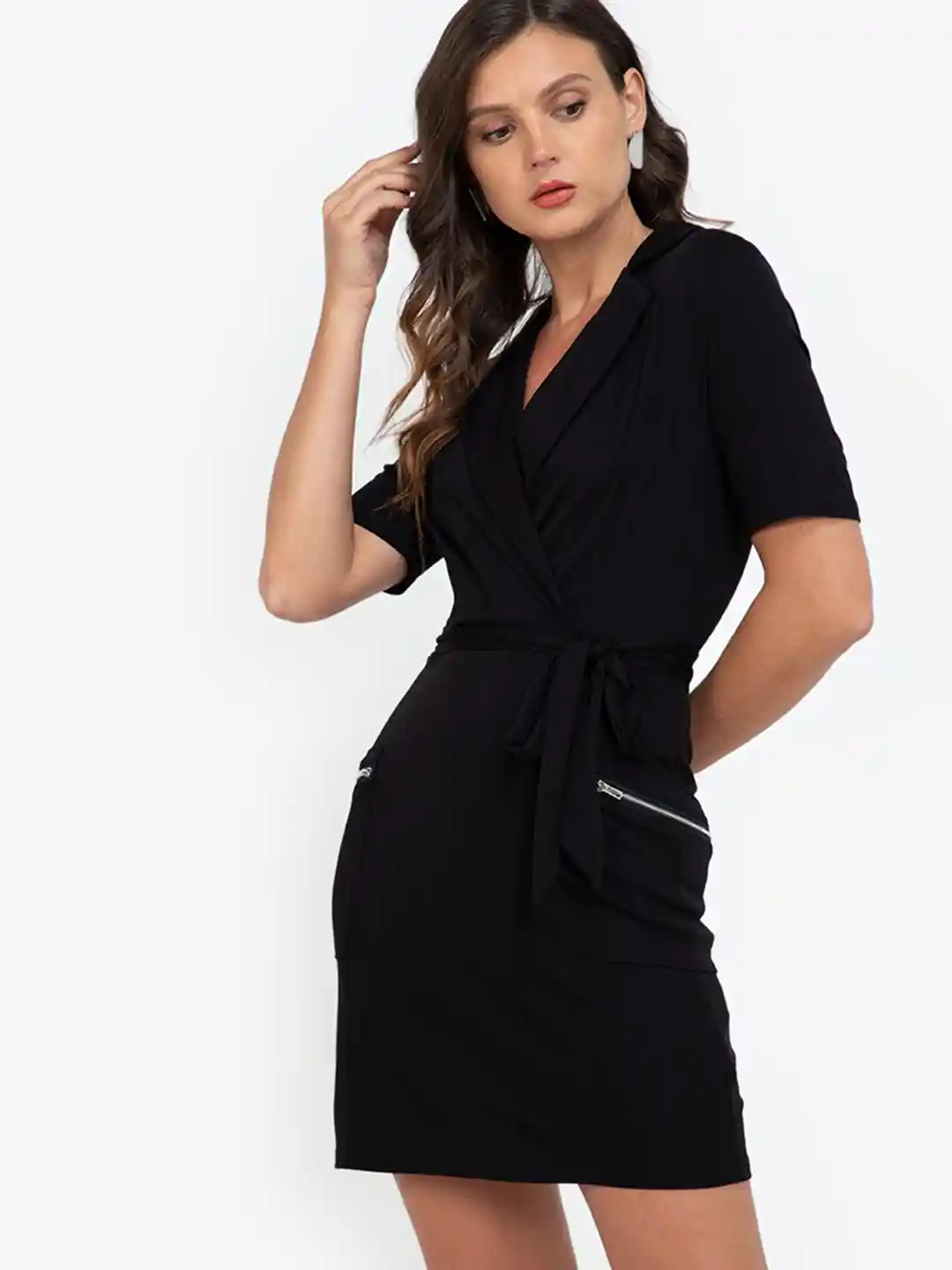 Buy ZALORA WORK Black A-Line Dress Dresses for Women 16782830