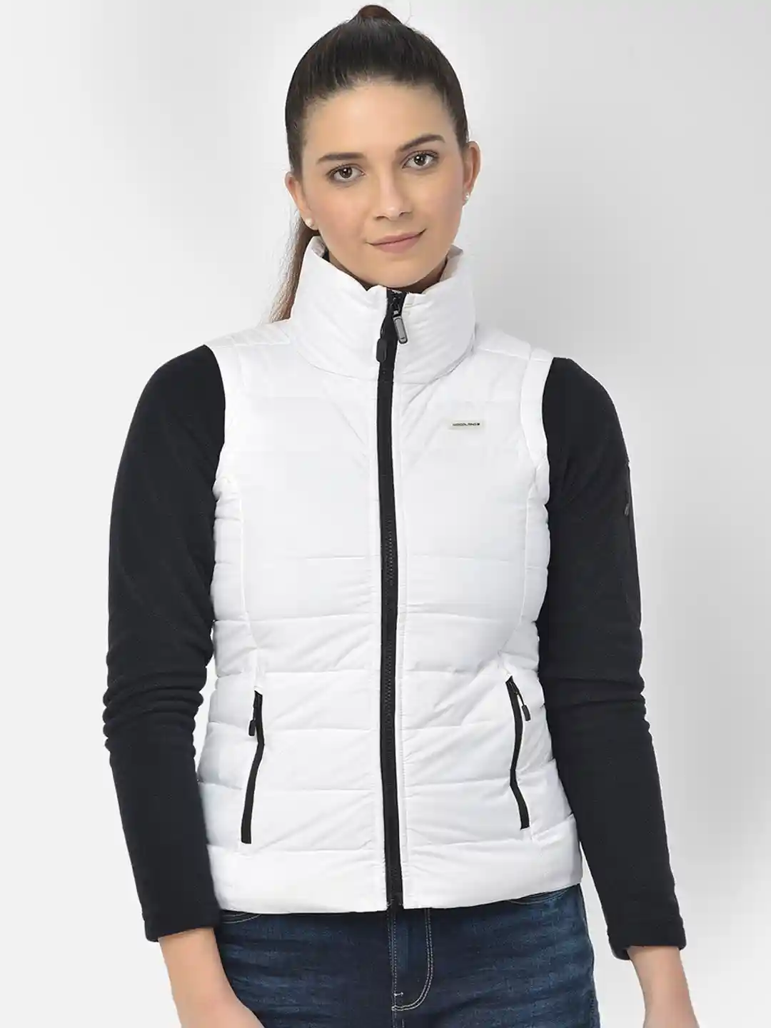 Buy Woodland Women White Water Resistant Puffer Jacket Jackets