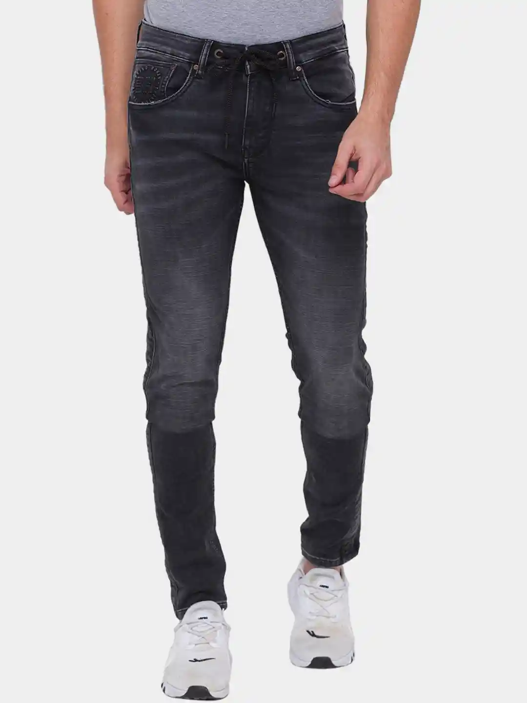 Buy Being Human Men Black Regular Fit Heavy Fade Jeans Jeans for
