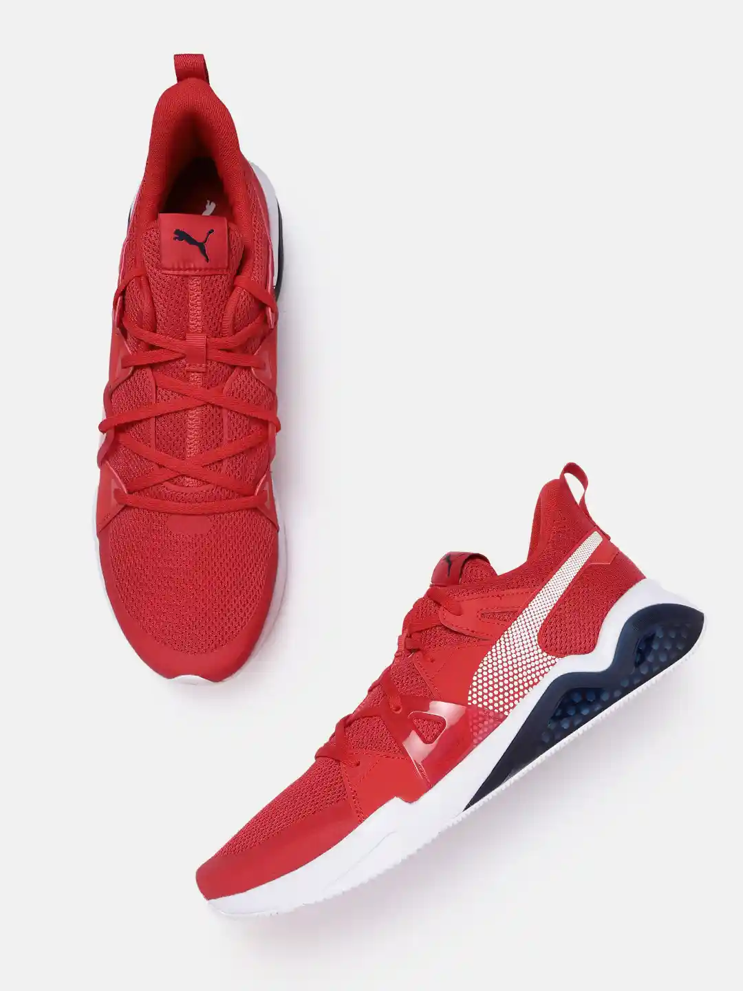 Puma Yepme Fila Shoes Puma Men Red White Woven Upper Cell Fraction