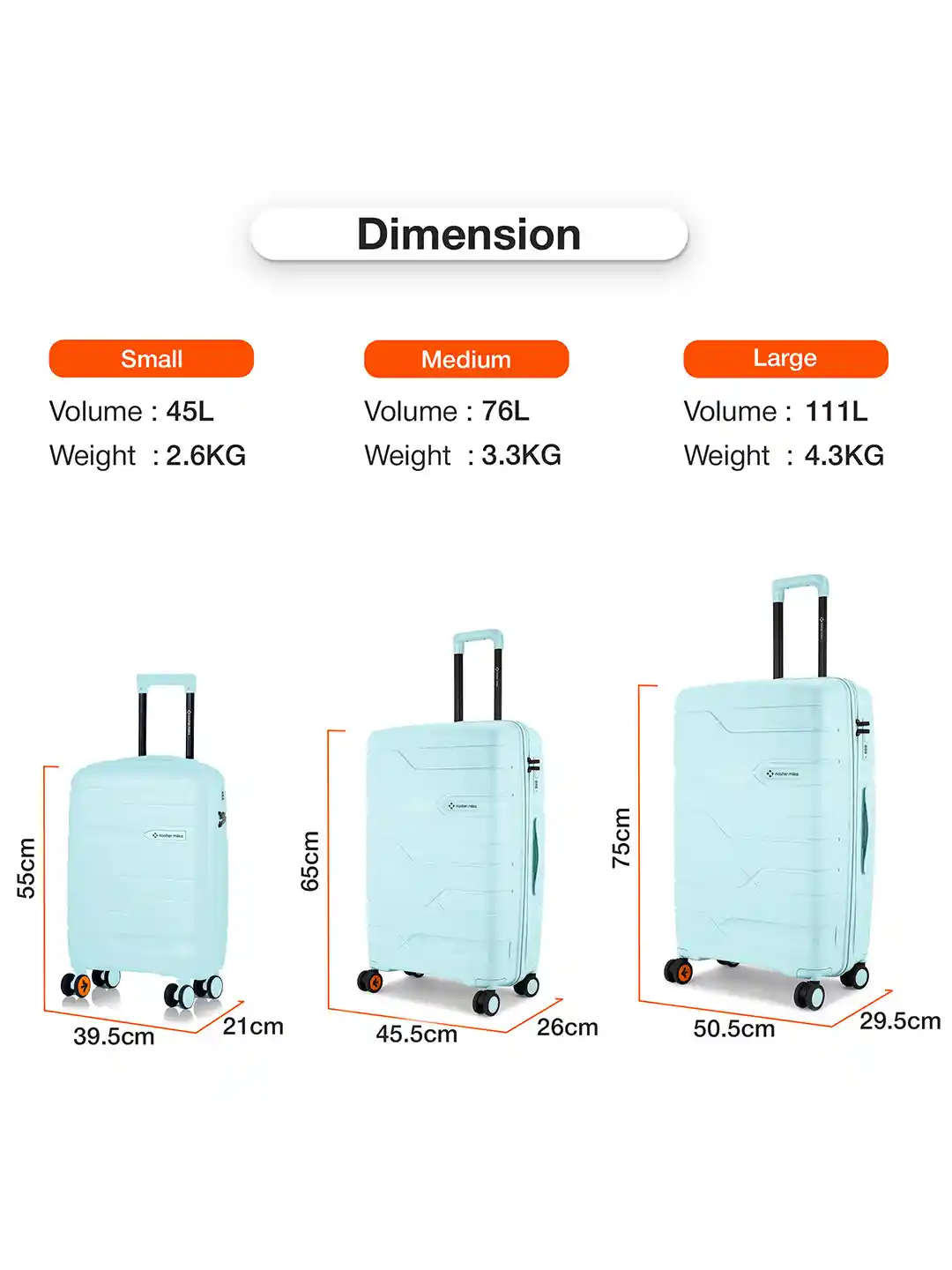 In Cm Large Bag Size Nasher Miles Paris Polypropylene Large - Main Image