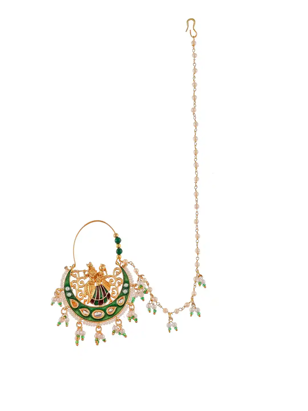 Buy Silvermerc Designs Gold-Plated White Radha-Krishna Chained