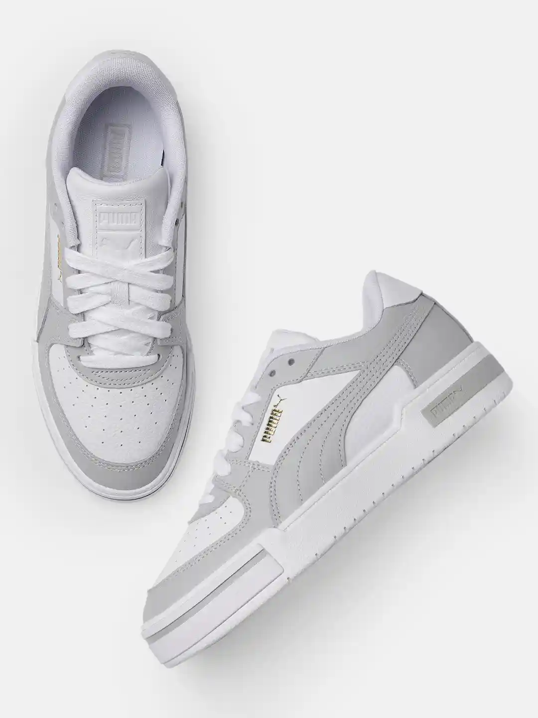 Buy Puma Men Grey Leather CA Pro Classic Trainers Sports Shoes