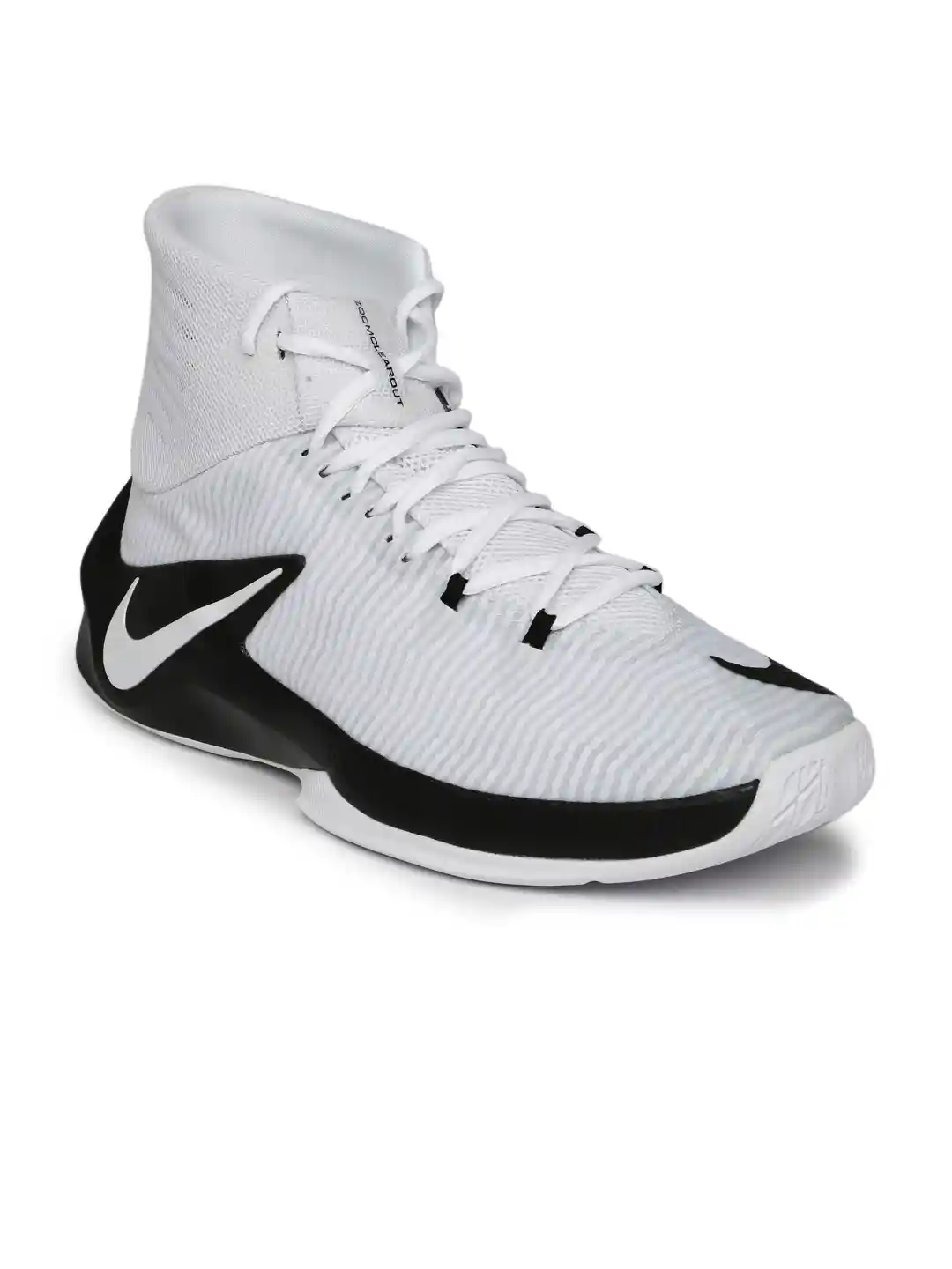 Buy Nike Men NIKE ZOOM CLEAR OUT White Basketball Shoes Sports