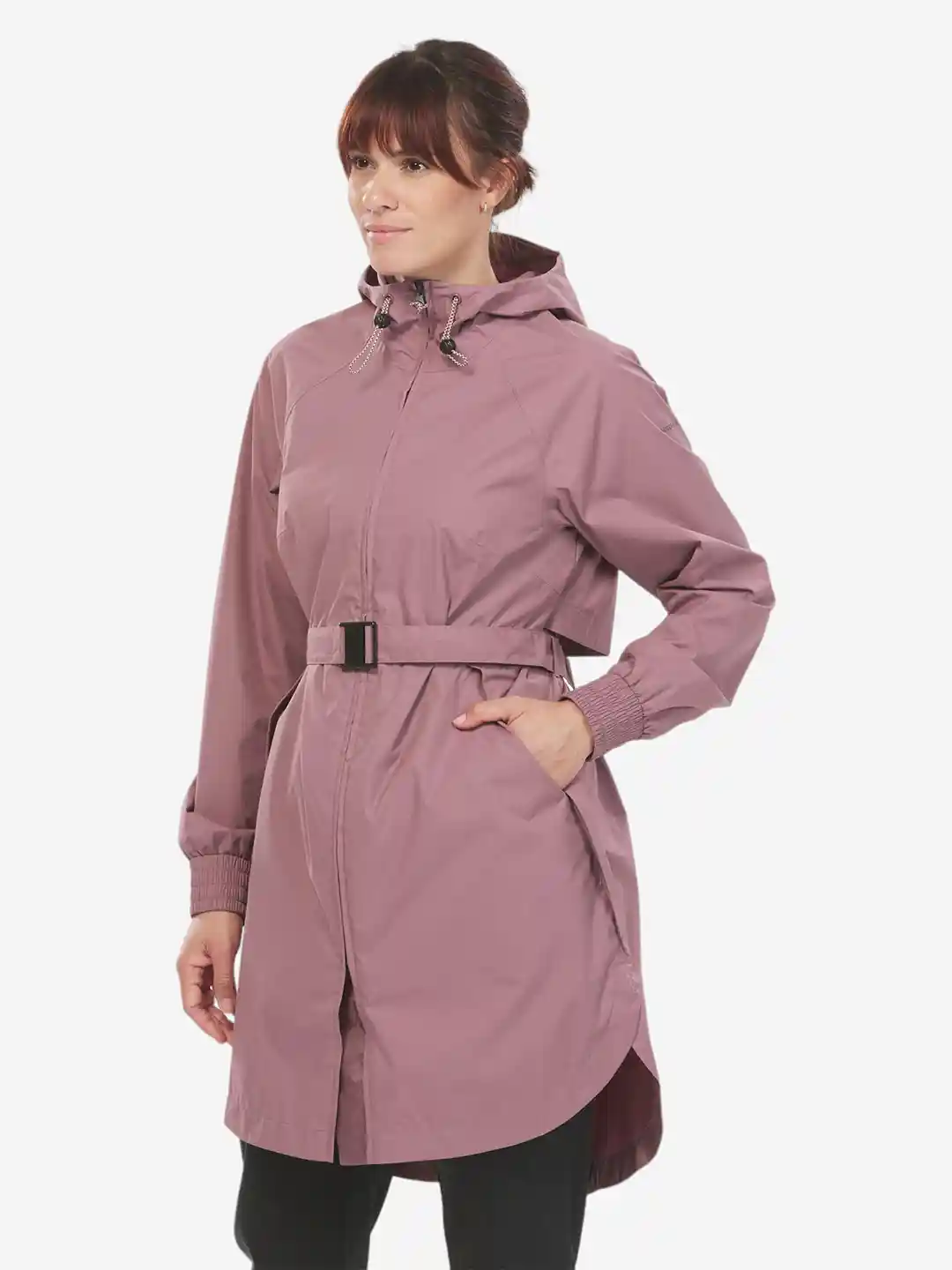 Buy Decathlon QUECHUA Women Knee Length Waterproof Rain Jacket