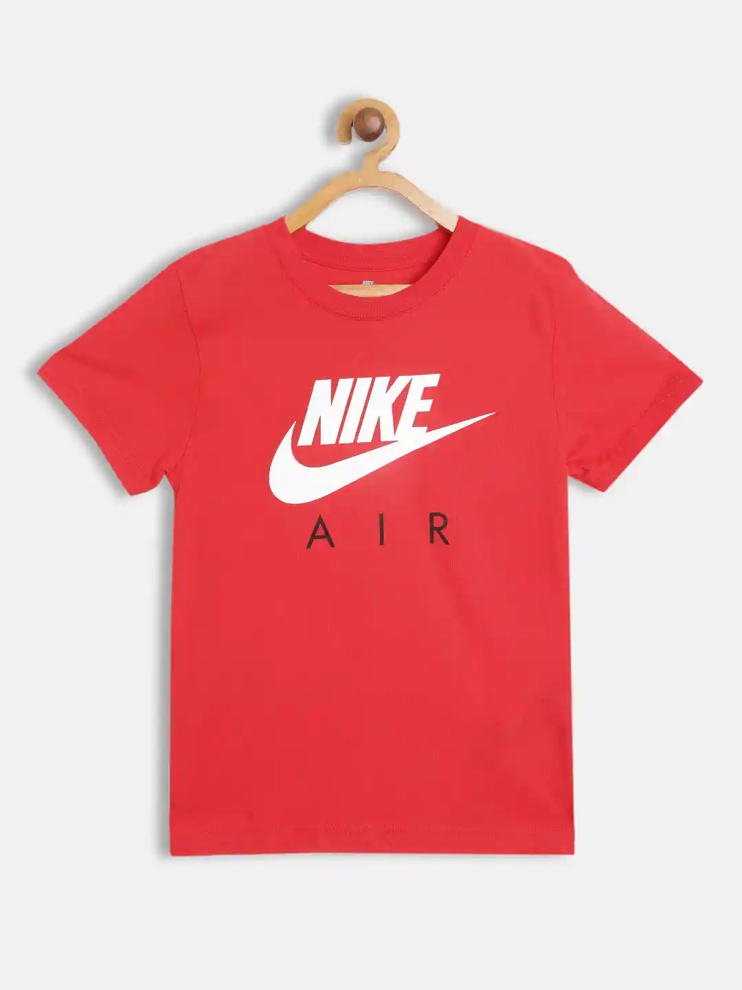 Buy Nike Boys Red White Pure Cotton Brand Logo Printed Futura