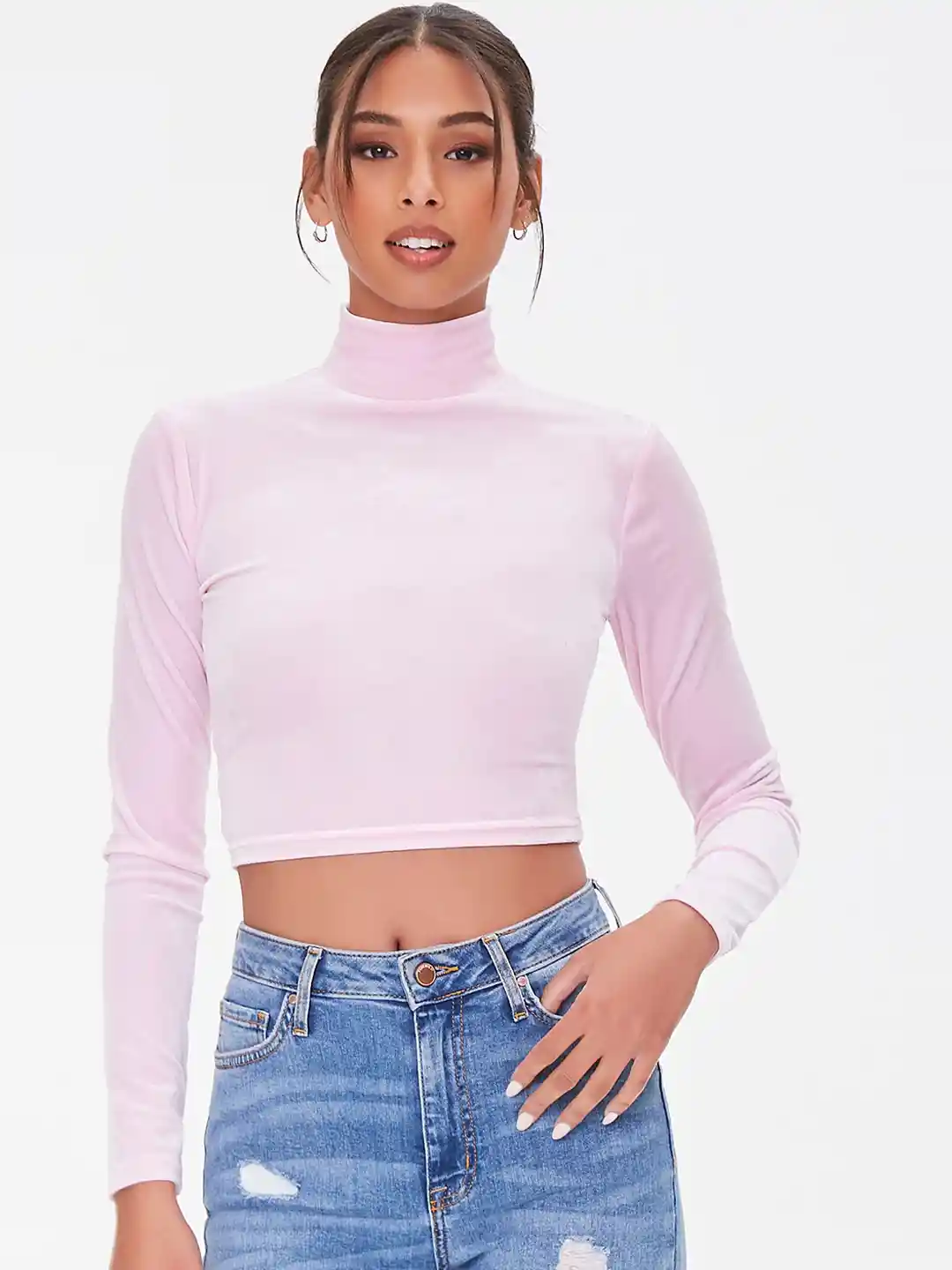 Buy FOREVER 21 Pink Fitted Crop Top Tops for Women 17095734 Myntra
