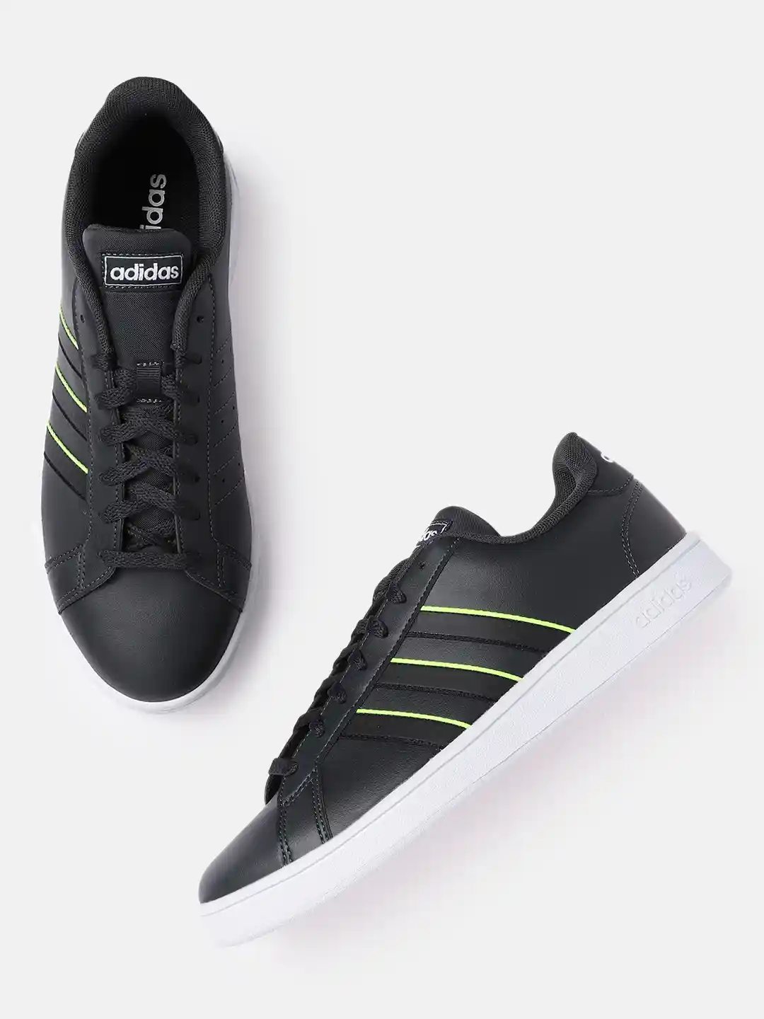 Buy ADIDAS Men Black Grand Court Base Solid Sustainable Tennis