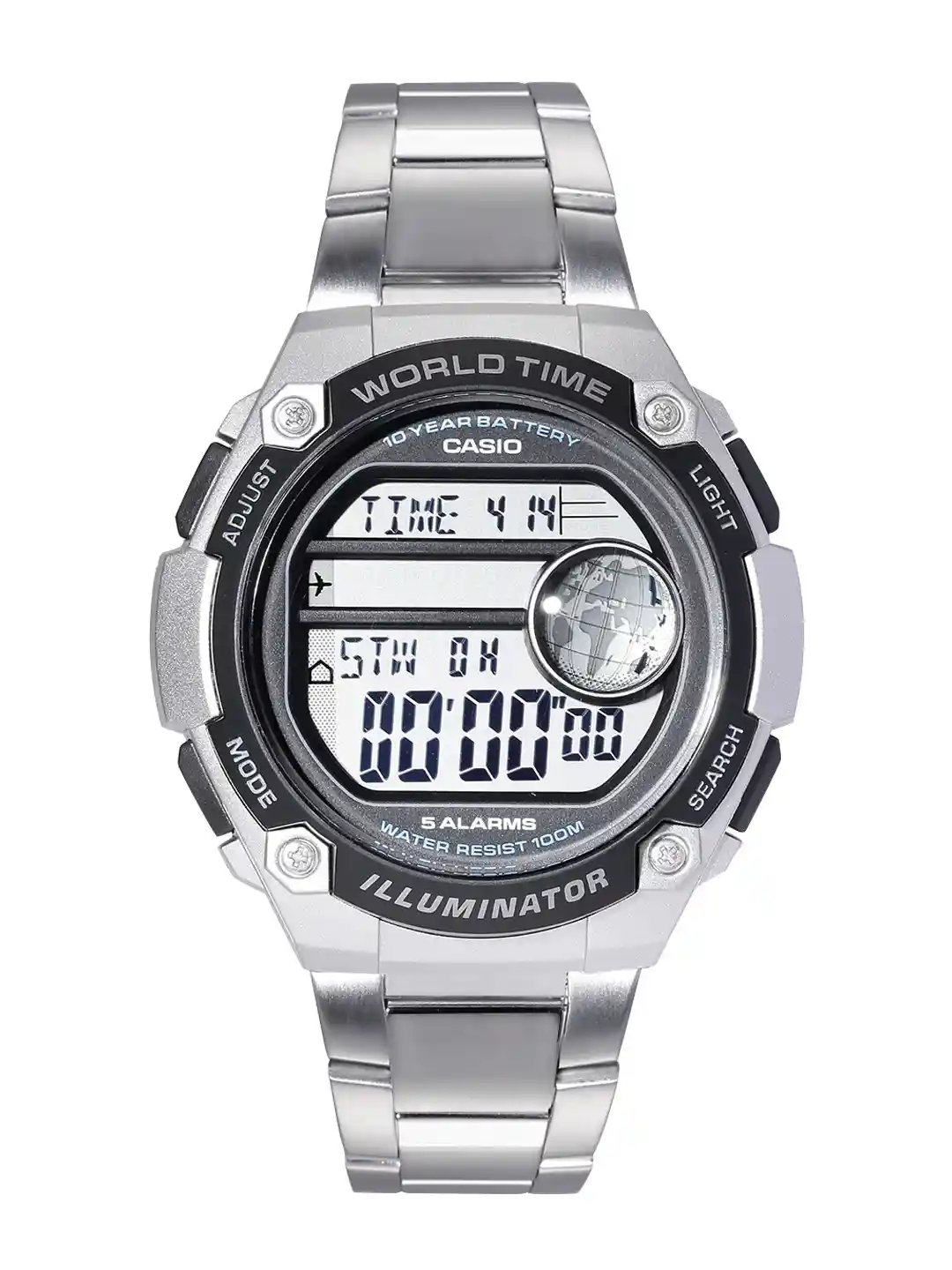 Buy Casio Youth Digital Men Silver Digital watch D137 AE-3000WD