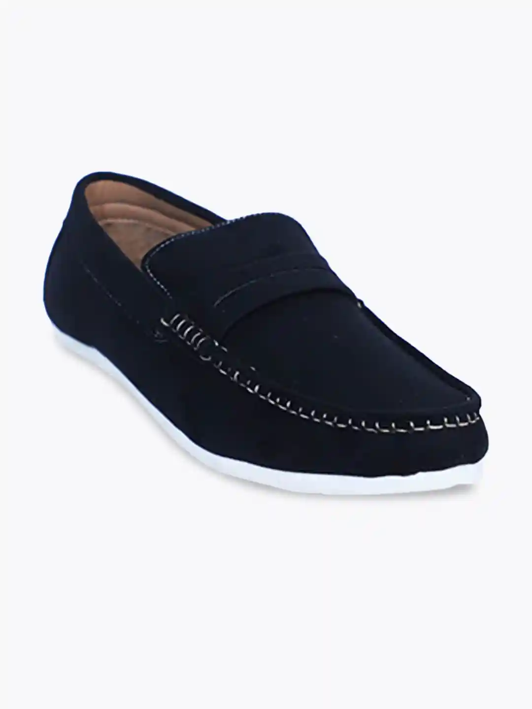 VEGAN BASICS Men Black Suede Loafers